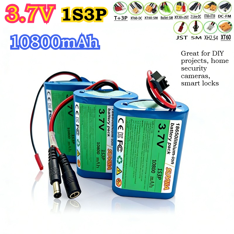 Home Security Robots - 3.7V 10800mAh 1S3P 18650 Gloednieuwe Li-ion