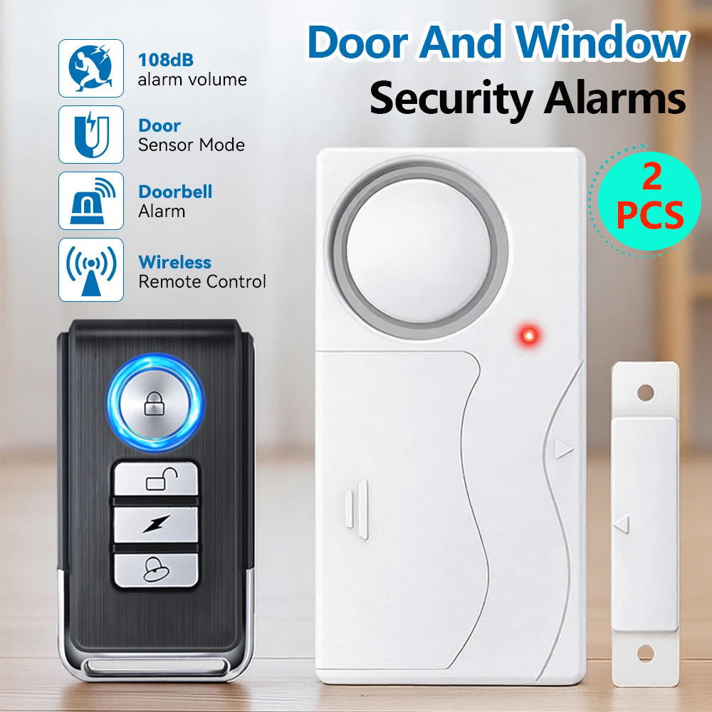 Sim Gsm Alarm - Draadloze deuralarm met afstandsbediening, diefstalbeveiliging voor
