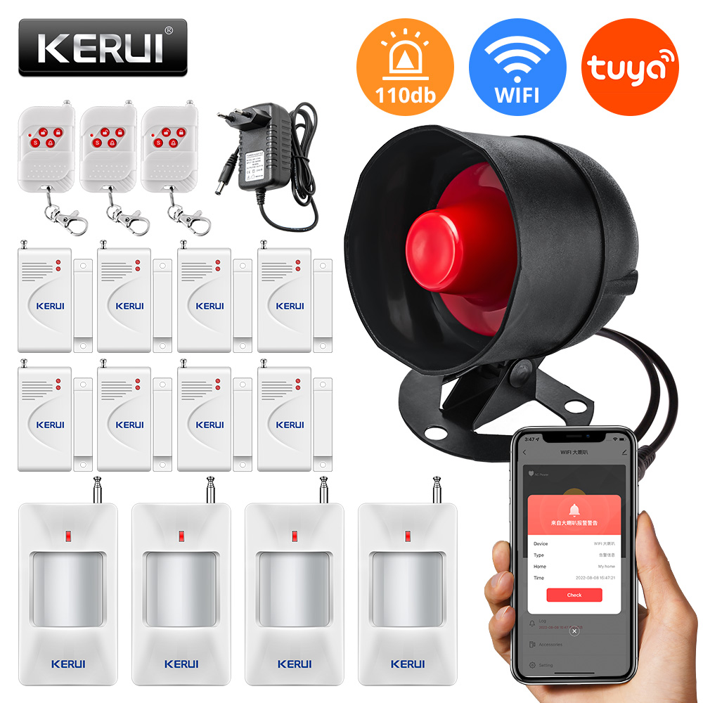 Sim Gsm Alarm - Kerui Tuya Wifi Luid Speaker Hoge