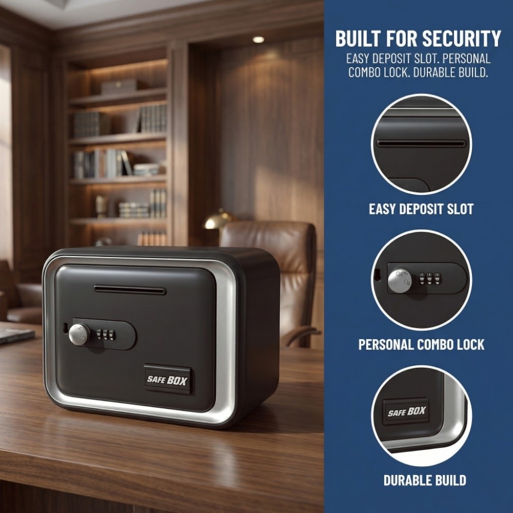 Home Security Box - Spaarpot met wachtwoord voor thuisgebruik, educatief,