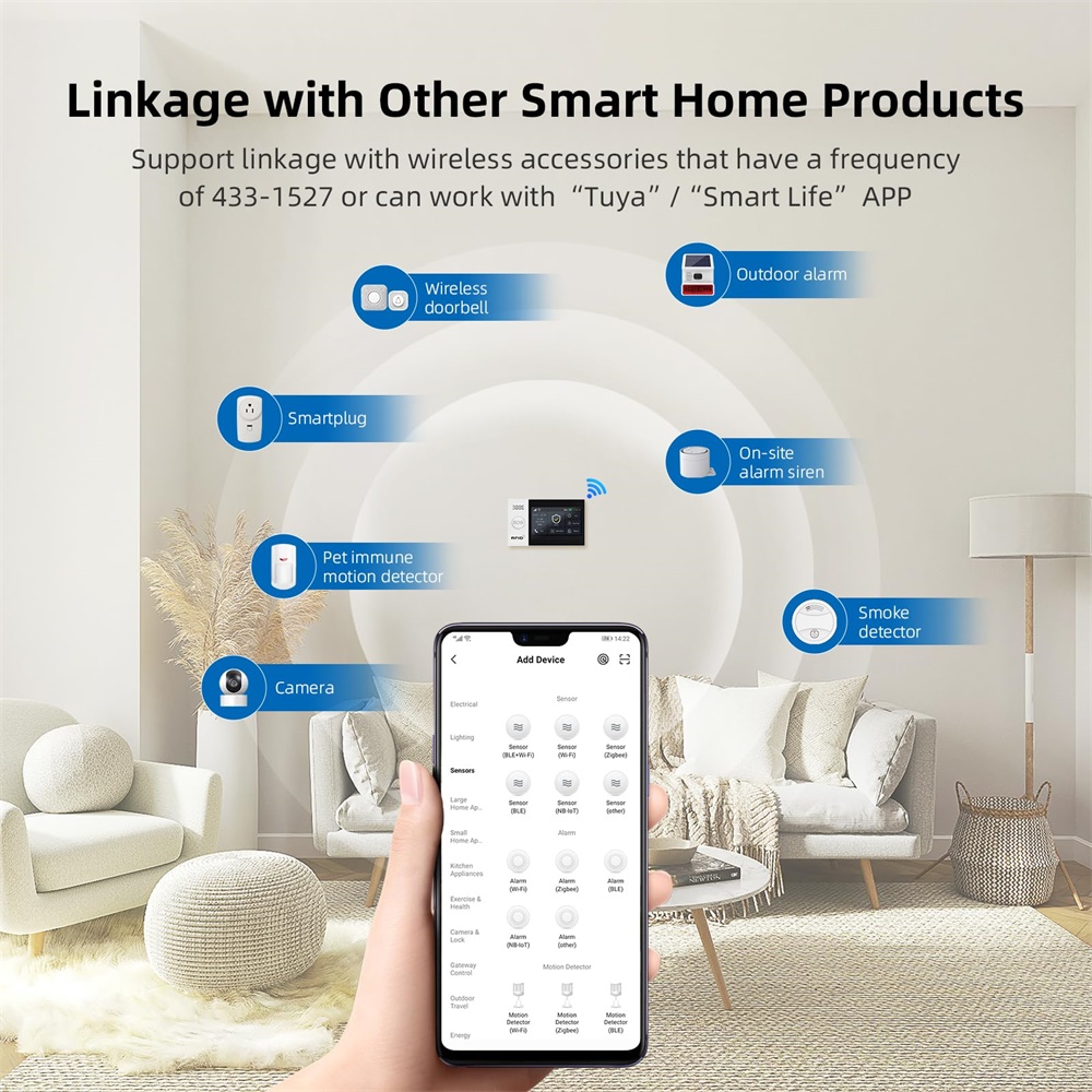 2.4G WIFI Smart GSM Alarmsyste - Sim Gsm Alarm recensie en prijs