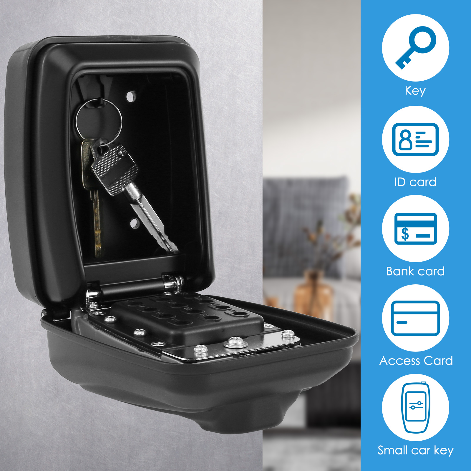 Key Lock Box Wandmontage Gehei - Home Security Items recensie en prijs