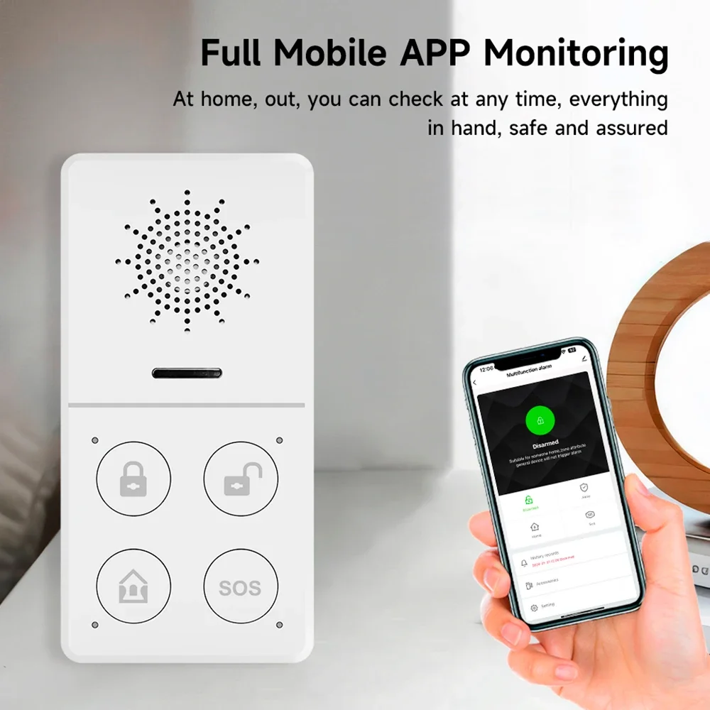 Tuya Wifi Smart Alarmsysteem 4 - Sim Gsm Alarm recensie en prijs