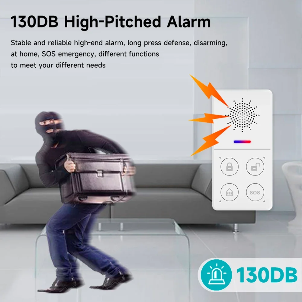 Tuya Wifi Smart Alarmsysteem 4 - Sim Gsm Alarm recensie en prijs