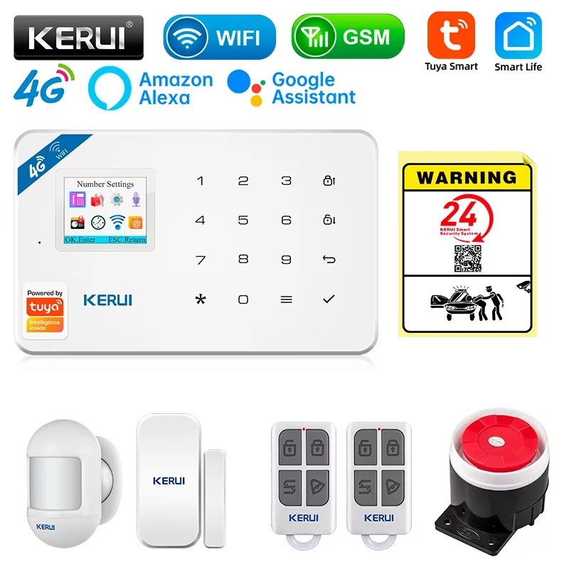 KERUI Alarmsysteem Kit W184 4G - Sim Gsm Alarm recensie en prijs