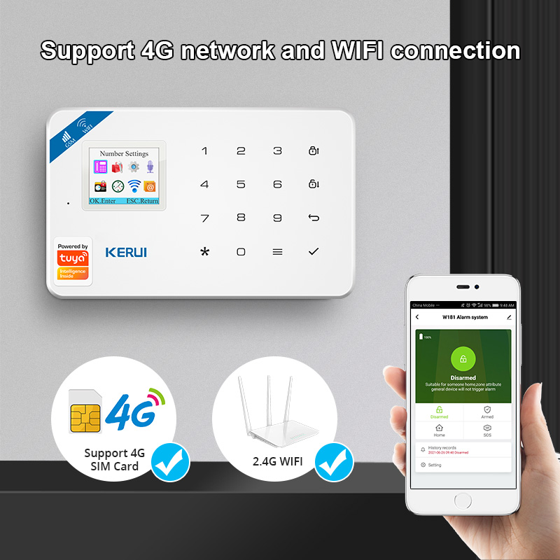 KERUI Alarmsysteem Kit W184 4G - Sim Gsm Alarm recensie en prijs