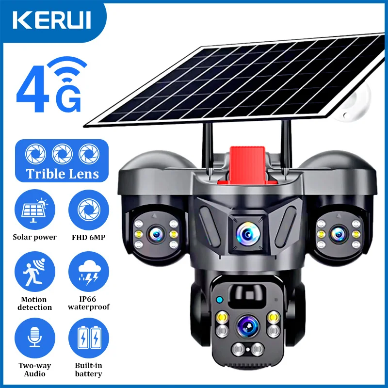 KERUI Outdoor PTZ 6MP 4G SIM W - Home Security Items recensie en prijs
